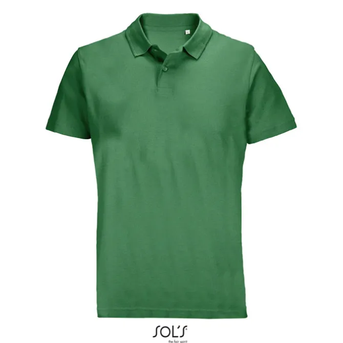PULSE U NISEX POLO / Zielony S04502-KG-L