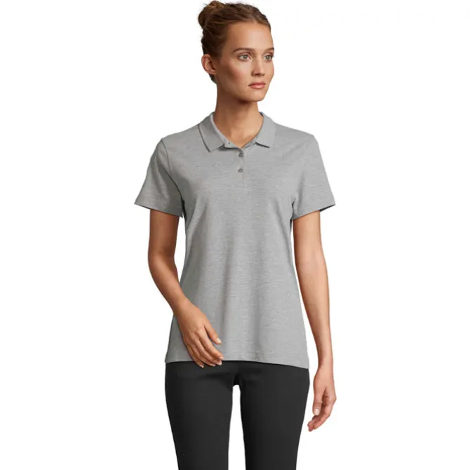 PULSE W OMEN POLO / Szary Melanż 2 S04501-GY-XXL