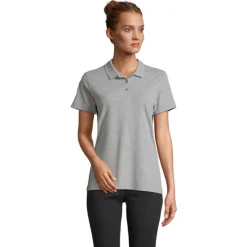 PULSE W OMEN POLO / Szary Melanż 2 S04501-GY-XS