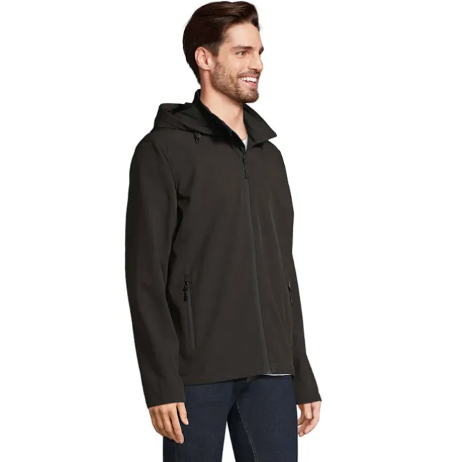 RACE MEN HOODED JACKET / Czarny S04447-BK-L