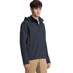 RACE MEN HOODED JACKET / French Navy S04447-FN-4XL