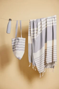 Ręcznik ELLA HAMAM 90x170CM, szary / Szary 5018465-