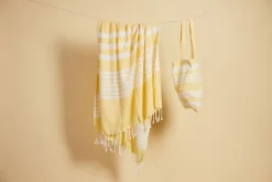 Ręcznik ELLA HAMAM 90x170CM, żółty / Żółty 5018468-