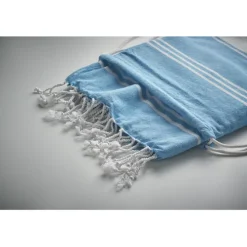 Ręcznik hammam z workiem / Turkusowy MO2584-12