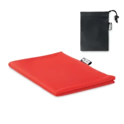 Ręcznik z etui, RPET / Czerwony MO9918-05