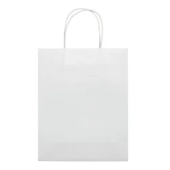 Średnia torba papierowa Eco 120g/m² / Biały LT91717-N0001