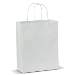 Średnia torba papierowa Eco 120g/m² / Biały LT91717-N0001