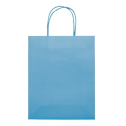 Średnia torba papierowa Eco 120g/m² / Jasnoniebieski LT91717-N0012