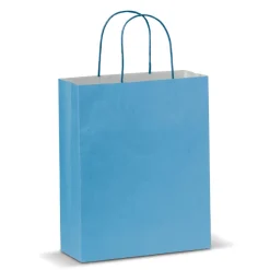 Średnia torba papierowa Eco 120g/m² / Jasnoniebieski LT91717-N0012