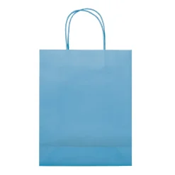 Średnia torba papierowa Eco 120g/m² / Jasnoniebieski LT91717-N0012