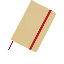 Reed notatnik A6 z twardą okładką z materiałów z recyklingu i gładkimi stronami / Czerwony 10602221