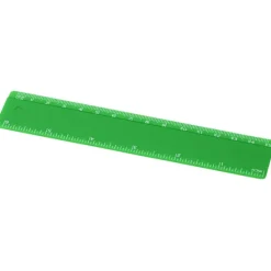 Refari linijka z tworzywa sztucznego pochodzącego z recyklingu o długości 15 cm / Zielony 21046761