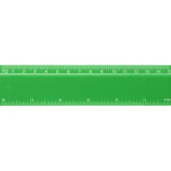 Refari linijka z tworzywa sztucznego pochodzącego z recyklingu o długości 15 cm / Zielony 21046761