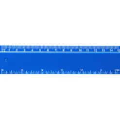 Refari linijka z tworzywa sztucznego pochodzącego z recyklingu o długości 15 cm / Niebieski 21046752