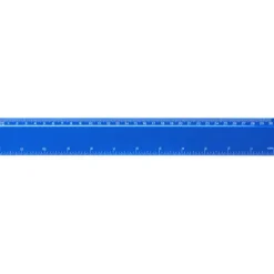 Refari linijka z tworzywa sztucznego pochodzącego z recyklingu o długości 30 cm / Niebieski 21046852