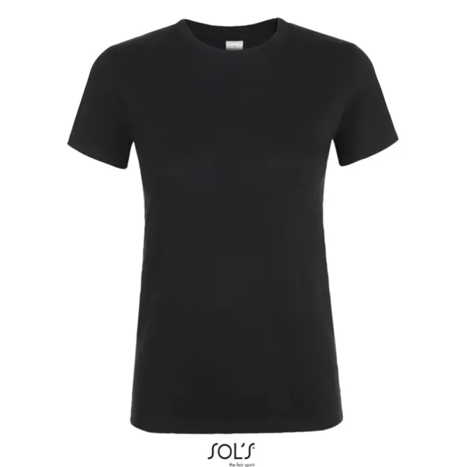 REGENT Damski T-Shirt 150g / Deep black S01825-DB-XL