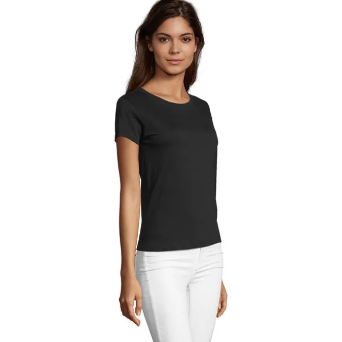 REGENT F Damski T-Shirt / Deep black S02758-DB-L