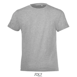 REGENT F Dziecięcy T-SHIRT / Szary melanż S01183-GM-XL