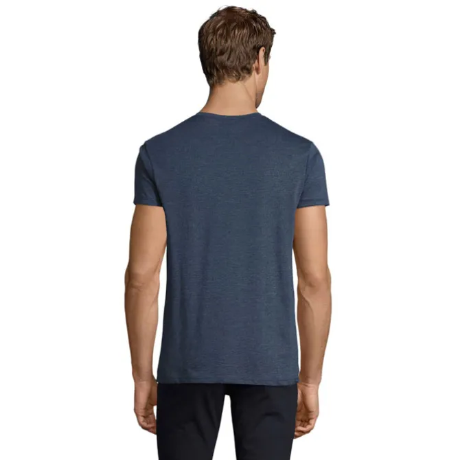 REGENT F Męski T-Shirt 150g / Melanż denim S00553-HD-XXL