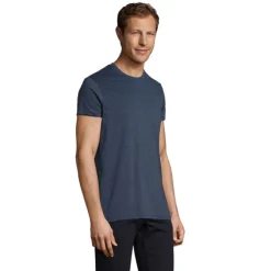 REGENT F Męski T-Shirt 150g / Melanż denim S00553-HD-L