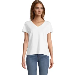 REGENT V T-SHIRT WOMEN / Bialy S04766-WH-L