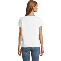 REGENT V T-SHIRT WOMEN / Bialy S04766-WH-M