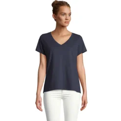 REGENT V T-SHIRT WOMEN / French Navy S04766-FN-L