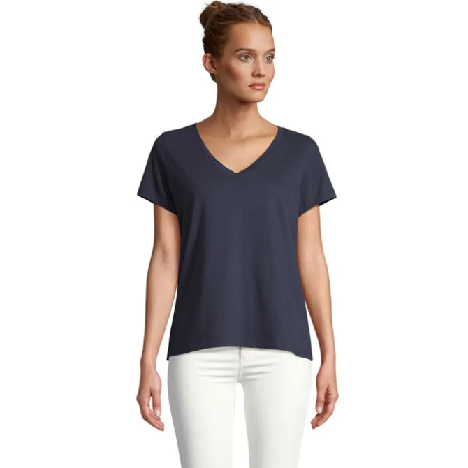 REGENT V T-SHIRT WOMEN / French Navy S04766-FN-XXL