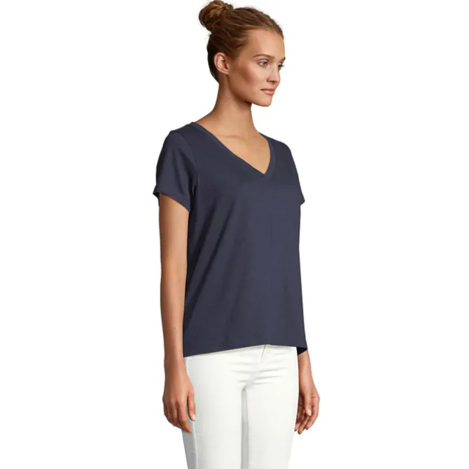 REGENT V T-SHIRT WOMEN / French Navy S04766-FN-XXL