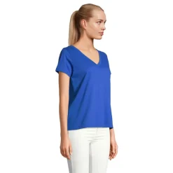 REGENT V T-SHIRT WOMEN / Niebieski S04766-RB-M