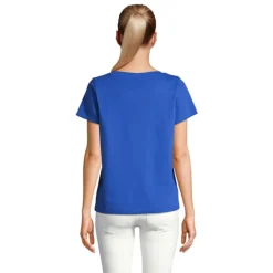 REGENT V T-SHIRT WOMEN / Niebieski S04766-RB-XS