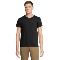 REGENT V  V-NECK T-SHIRT / Deep Black S04765-DB-XS