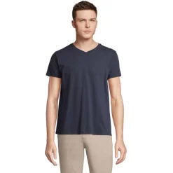REGENT V V-NECK T-SHIRT / French Navy S04765-FN-L