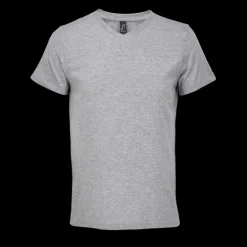 REGENT V  V-NECK T-SHIRT / Szary Melanż S04765-GM-M