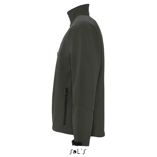 RELAX Męski softshell 340g / Charcoal grey S46600-CR-XXL