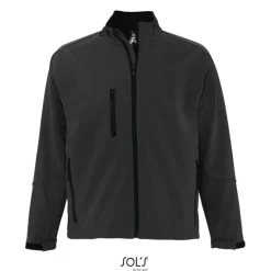 RELAX Męski softshell 340g / Charcoal grey S46600-CR-M