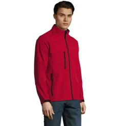 RELAX Męski softshell 340g / Pepper red S46600-PE-XXL