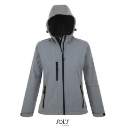 REPLAY damski softshell340 / Szary melanż S46802-GM-XXL