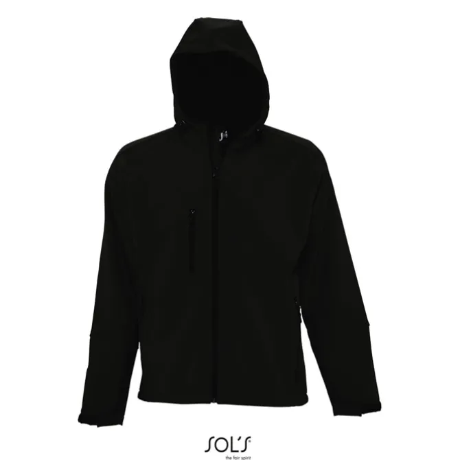 REPLAY męski softshell 340 / Czarny / Czarny opal S46602-BK-3XL