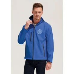 REPLAY męski softshell 340 / Szary melanż S46602-GM-3XL