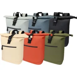 Resi Plus plecak na 15-calowego laptopa o pojemności 18 l z recyklingu, z certyfikatem GRS i zwijaną górną częścią / Oatmeal 13009307