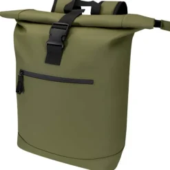 Resi Plus plecak na 15-calowego laptopa o pojemności 18 l z recyklingu, z certyfikatem GRS i zwijaną górną częścią / Leśny zielony 13009364