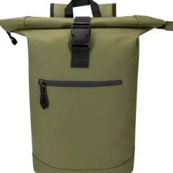 Resi Plus plecak na 15-calowego laptopa o pojemności 18 l z recyklingu, z certyfikatem GRS i zwijaną górną częścią / Leśny zielony 13009364