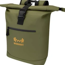 Resi Plus plecak na 15-calowego laptopa o pojemności 18 l z recyklingu, z certyfikatem GRS i zwijaną górną częścią / Leśny zielony 13009364
