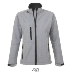 ROXY Damski softshell 340g / Szary melanż S46800-GM-XXL