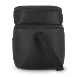 R-PET 600D Dwukomorowa torba chłodząca 30 x 20 x 24 cm 12L / Czarny LT95393-N0002