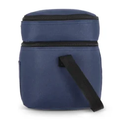 R-PET 600D Dwukomorowa torba chłodząca 30 x 20 x 24 cm 12L / Ciemnoniebieski LT95393-N0010