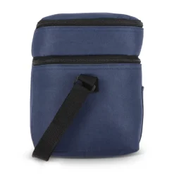 R-PET 600D Dwukomorowa torba chłodząca 30 x 20 x 24 cm 12L / Ciemnoniebieski LT95393-N0010
