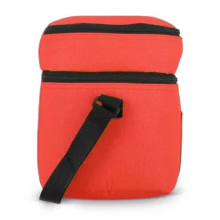 R-PET 600D Dwukomorowa torba chłodząca 30 x 20 x 24 cm 12L / Czerwony LT95393-N0021