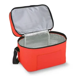 R-PET 600D Dwukomorowa torba chłodząca 30 x 20 x 24 cm 12L / Czerwony LT95393-N0021